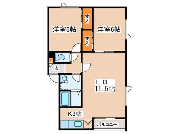 アイリスの物件間取画像